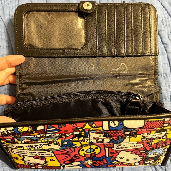 SUPER RARE Vintage Sanrio Hello Kitty Comic Book Manga Purse Handbag & Wallet Se - Picture 10 of 10
